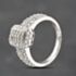 Pre-Owned 14ct White Gold 1.15ct Brilliant Cut Diamond Octagonal Cluster Ring 43121309