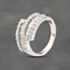 Pre-Owned Platinum 1.10ct Diamond Five Row Ring 43121325