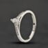 Pre-Owned Platinum 0.40ct Pear Cut Diamond Shoulder Set Solitaire Ring 43121345
