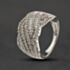 Pre-Owned 9ct White Gold 1.00ct Diamond Fancy Crossover Ring 43121346