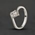 Pre-Owned 14ct White Gold 0.30ct Diamond Crossover Ring 43121347