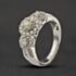 Pre-Owned 14ct White Gold 1.00ct Brilliant Cut Diamond Triple Cluster Ring 43121351