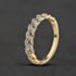 Pre-Owned 9ct Yellow Gold 0.11ct Diamond Chain Link Dress Ring 43121358