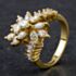 Pre-Owned 14ct Yellow Gold 1.65ct Diamond Multi Cut Fancy Cluster Ring 4312154