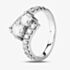 Pre-Owned 14ct White Gold 1.55ct Diamond Twist Ring 4312217