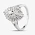 Pre-Owned 9ct White Gold Diamond Marquise Shape Cluster Ring 4312291