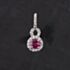 Pre-Owned 14ct White Gold 0.80ct Ruby & 0.40ct Brilliant Cut Diamond Fancy Loose Pendant 4314025
