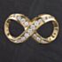 Pre-Owned 9ct Yellow Gold 1.94ct Brilliant Cut Diamond Figure Of 8 Loose Pendant 4314060