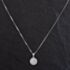 Pre-Owned 14ct White Gold 0.75ct Diamond 18 Inch Box Chain & Pendant 4314075