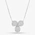 Pre-Owned Platinum 1.00ct Brilliant Cut Diamond Triple Pear Cluster Pendant & 16-18 Inch Trace Chain 43141052