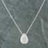 Pre-Owned 18ct White Gold 0.87ct Brilliant Cut Diamond Pear Shaped Pave Pendant & 16 Inch Trace Chain 43141060