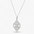 Pre-Owned Platinum 2.01ct Brilliant Cut Yellow & White Diamond Pendant & 18 Inch Curb Chain 43141077