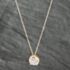 Pre-Owned 9ct Two Colour Gold 0.25ct Brilliant Cut Diamond Cluster Pendant & 18 Inch Prince Of Wales Chain 43141161
