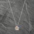 Pre-Owned 14ct White Gold 1.30ct Sapphire & 0.20ct Diamond Flower Pendant & 18 Inch Prince Of Wales Chain 43141204