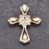 Pre-Owned 14ct Yellow Gold Blue Topaz & Opal Fancy Cross Loose Pendant 43141298