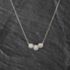 Pre-Owned 9ct White Gold 0.50ct Brilliant Cut Diamond Triple Flower Cluster Dropper Pendant & 16-18 Inch Trace Chain 43141340