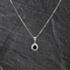 Pre-Owned Platinum 0.96ct Sapphire & 0.43ct Brilliant Cut Diamond Pear Shaped Cluster Pendant & 16 Inch Box Chain 43141343
