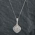 Pre-Owned 9ct White Gold 1.00ct Brilliant Cut Diamond Pendant & 18 Inch Box Chain 4314156