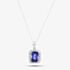 Pre-Owned Platinum 2.54ct Tanzanite & 0.47ct Diamond Pendant & 18 Inch Box Chain 4314186