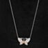 Pre-Owned 14ct Two Colour Gold Diamond Butterfly Pendant 4314551