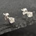 Pre-Owned 14ct White Gold 0.40ct Brilliant Cut Diamond Solitaire Stud Earrings 43171047