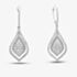 Pre-Owned 14ct White Gold 1.50ct Brilliant Cut Diamond Pear Shaped Dropper Earrings 43171049