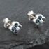 Pre-Owned White Gold 0.66ct Brilliant Cut Sapphire & Diamond Stud Earrings 43171064