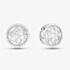 Pre-Owned 14ct White Gold Brilliant Cut Diamond Round Stud Earrings 43171176