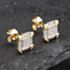 Pre-Owned 9ct Yellow Gold 0.25ct Diamond Square Cluster Stud Earrings 43171214