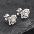 Pre-Owned 14ct White Gold 0.50ct Brilliant Cut Diamond Ornate Cluster Stud Earrings 43171218