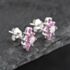 Pre-Owned 9ct White Gold 0.74ct Ruby & Diamond Marquise Shape Cluster 9mm Stud Earrings 43171242