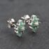 Pre-Owned 9ct White Gold 0.55ct Emerald & Diamond Marquise Shape Cluster 10mm Stud Earrings 43171282