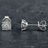 Pre-Owned 14ct White Gold 0.32ct Brilliant Cut Diamond Round Cluster Stud Earrings 4317131