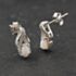 Pre-Owned 9ct White Gold 0.50ct Opal & 0.05ct Diamond Pear Shaped 12.7mm Stud Earrings 43171474