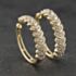 Pre-Owned 9ct Yellow Gold 1.02ct Brilliant Cut Diamond Hearts Design 25mm Hoop Earrings 43171475