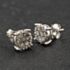 Pre-Owned 9ct White Gold 0.50ct Brilliant Cut Diamond Round Cluster Stud Earrings 43171480