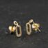 Pre-Owned 14ct Yellow Gold 11.5mm 0.10ct Brilliant Cut Diamond Loop Stud Earrings 43171494