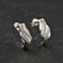 Pre-Owned 9ct White Gold 13mm Brilliant Cut Diamond Double Row Stud Earrings 43171499