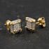 Pre-Owned 9ct Yellow Gold 7.3mm 0.25ct Brilliant Cut Diamond Square Stud Earrings 43171500