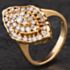 Pre-Owned 14ct Diamond Marquise Shape Fancy  Cluster Ring 4328747