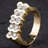 Pre-Owned  14ct Diamond 2 Row Fancy Band Ring 4328752