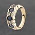 Pre-Owned 18ct Yellow Gold 1.85ct Sapphire & 0.40ct Brilliant Cut Diamond Set Band Ring 43361167