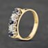 Pre-Owned 18ct Yellow Gold Sapphire & 0.20ct Brilliant Cut Diamond Half Eternity Ring 43361211