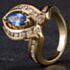Pre-Owned 14ct Yellow Gold 0.95ct Sapphire & 0.75ct Brilliant Cut Diamonds Cluster Ring 4336211
