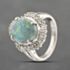 Pre-Owned Platinum 3.44ct Opal & 0.72ct Diamond Oval Cluster Ring 43381031