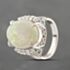 Pre-Owned Platinum 5.15ct Opal & 0.23ct Diamond Oval Dress Ring 43381032