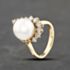 Pre-Owned 9ct Yellow Gold South Sea Pearl & 0.68ct Brilliant Cut Diamond Graduated Fancy Dress Ring 43441003