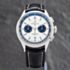 Pre-Owned Breitling Mens Premier B01 White Leather Strap Watch AB0118221G1P1