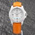 Pre-Owned Breitling Ladies Colt White Dial Orange Leather Strap Watch A74389