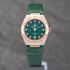 Pre-Owned OMEGA Ladies Constellation Diamond Green Leather Strap Watch 131.23.29.20.99.001